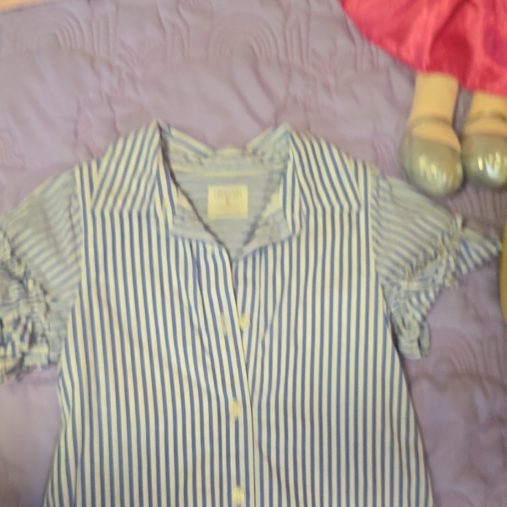 Crewcuts Blue and White Striped Shirt - Picture 6 of 8